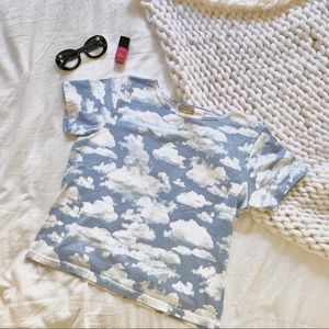 Vintage Liz Claiborne Cloud Boxy Tee Size Medium M